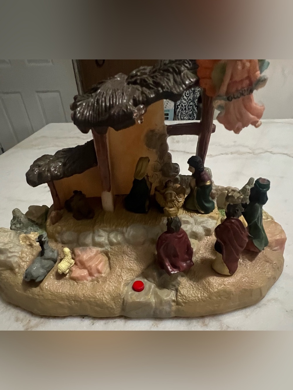 Vintage 2002 GEMMY Christmas Talking Narrated Light Up Nativity Scene Tested